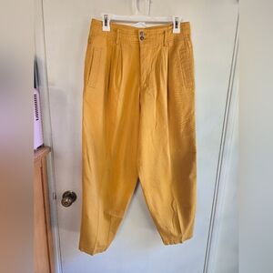 Lizwear Claiborne Vintage 90's Yellow Womens Cotton Pants Size 12